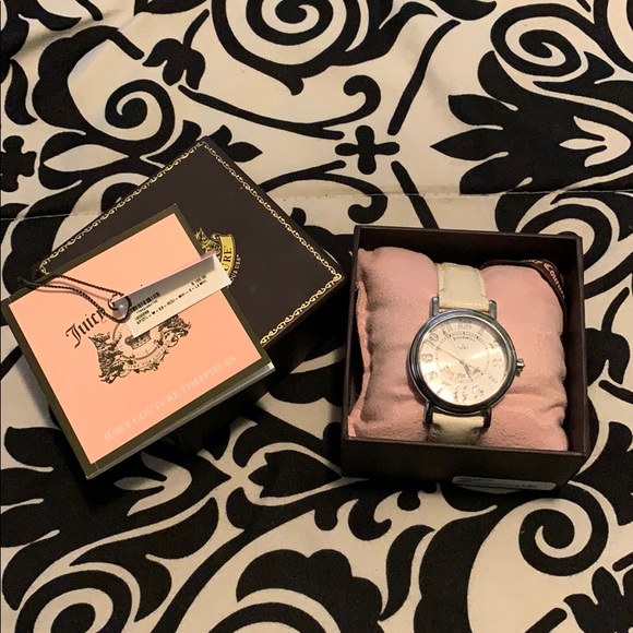 Juicy Couture White Leather Band Watch main image 4